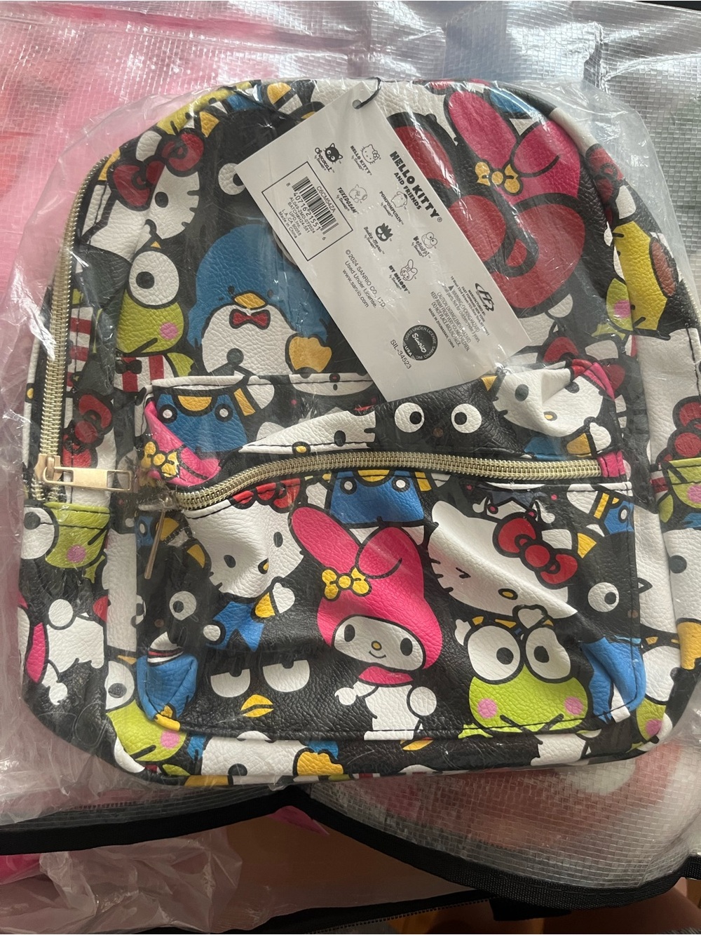 Hello Kitty and Friends Multicolor Mini Backpack NEW NWT